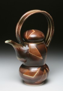 Brown Triangle Teapot