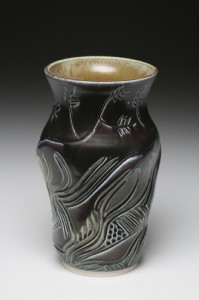 Matt Black Vase