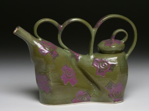 Purple Cross Teapot