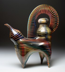 big wide stripe teapot 72