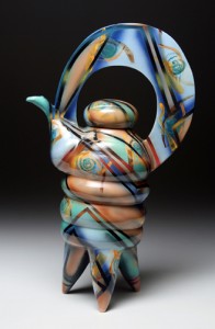 tall tripod teapot