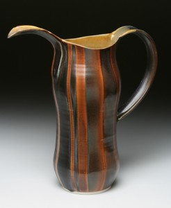 brown stripe pitcher